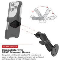 Holder for Apple iPhone 13 Pro Max, 14 Plus/Pro Max and 15 Plus