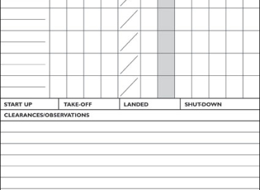 A5 VFR Flight Log Pad