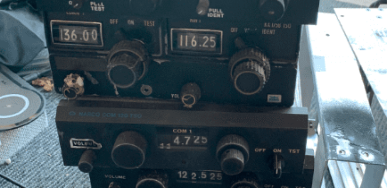 Various instrument and radios.