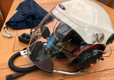 Icaro Rollbar Helmet With Microavionics Ul-200 Headset