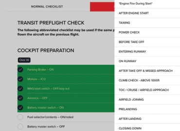 CIRRUS SR20 AIRCRAFT CHECKLIST