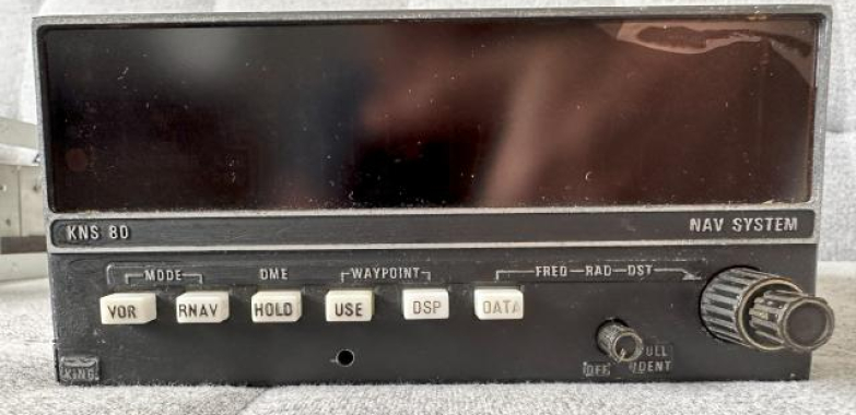 King KNS 80 Nav System VOR/LOC/DME/RNAV/GS With Cradle