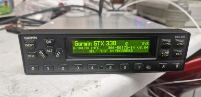 Garmin GTX330 Mode S transponder with encoder and wiring