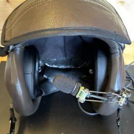 Gentex Vintage leather covered Helmet