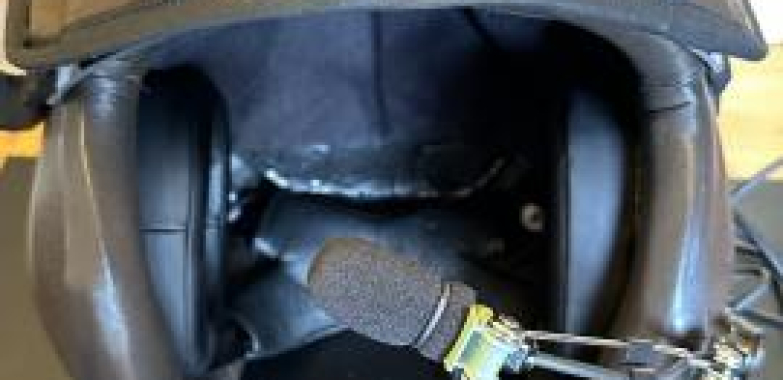 Gentex Vintage leather covered Helmet