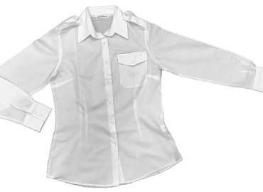 Ladies White Uniform Heritage Pilot Blouses – Long Sleeve